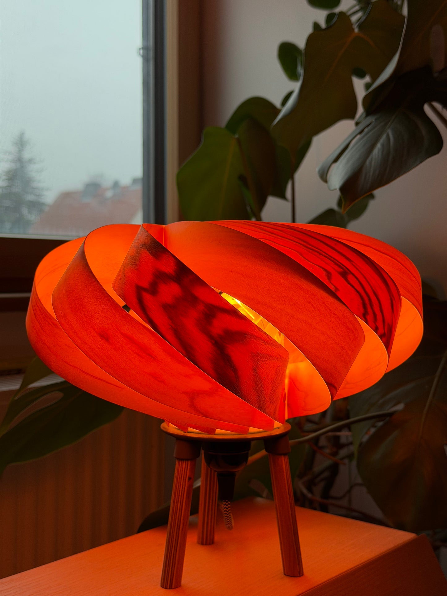 lampe aus Olivenholz